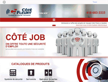 Tablet Screenshot of cotefleury.com